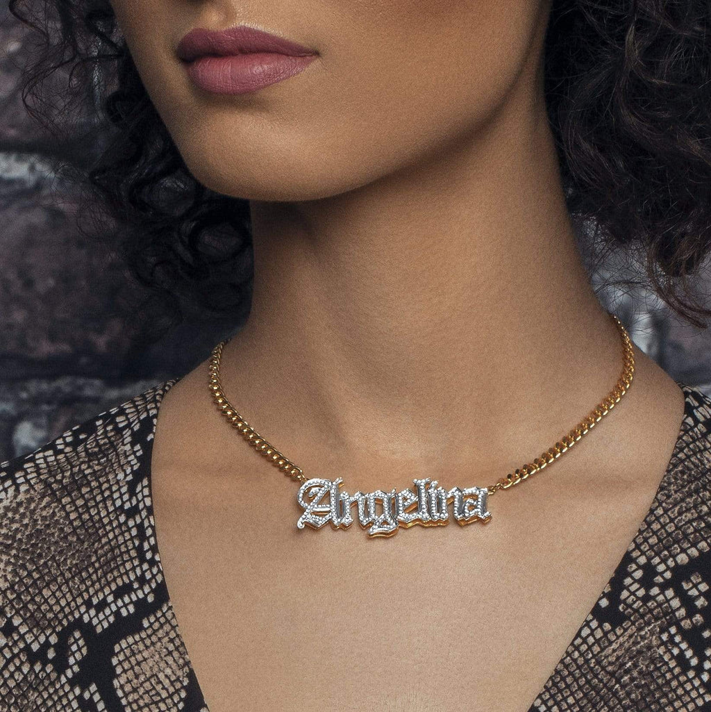 Angelina name sale necklace