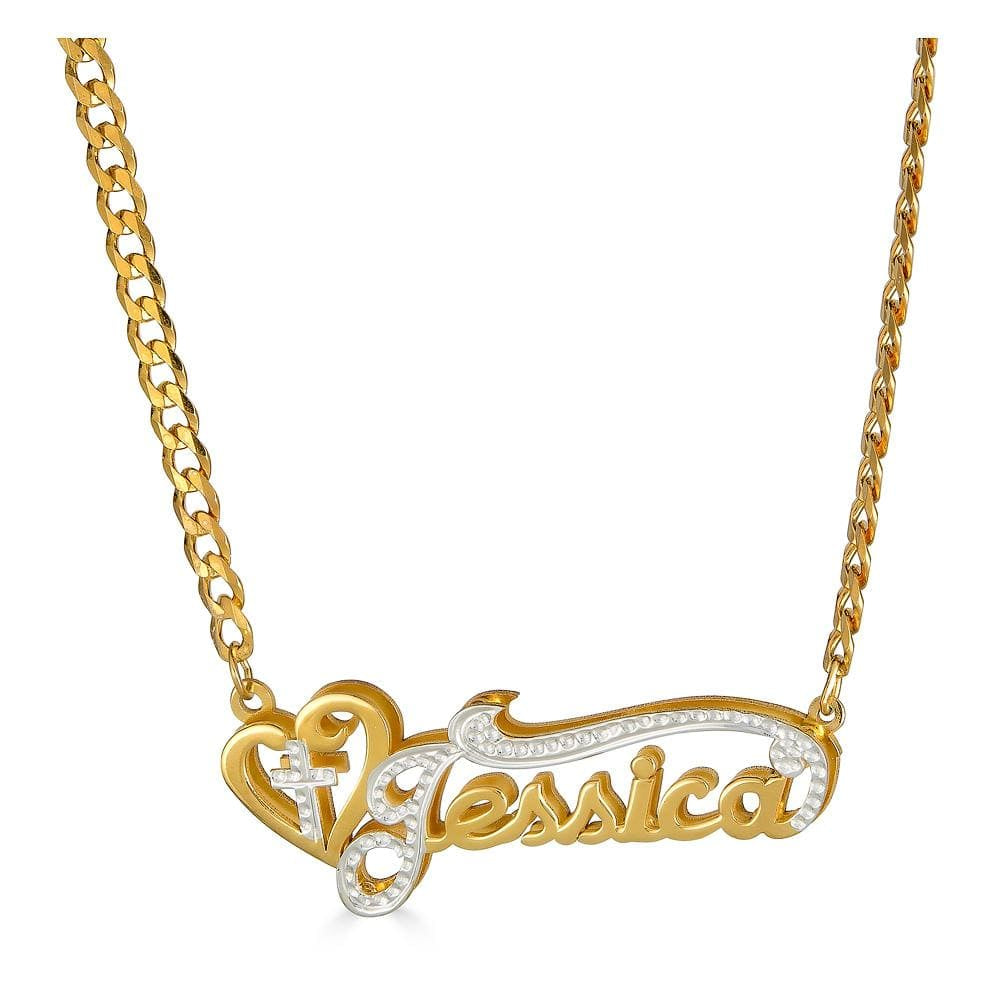 Jessica name hot sale necklace gold