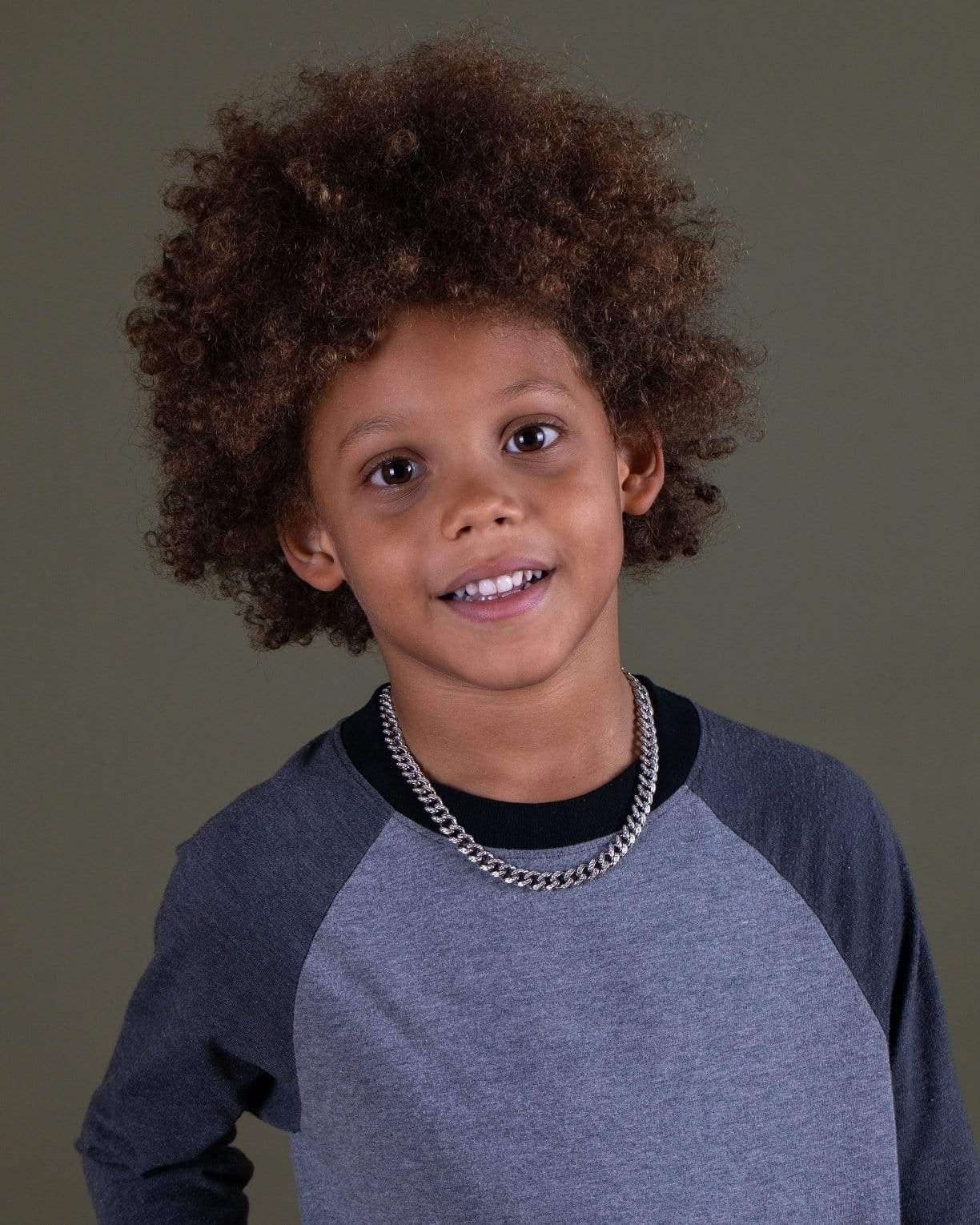Ari&Lia KIDS Kids Curb Chain with 2.5 Cubic Zirconia