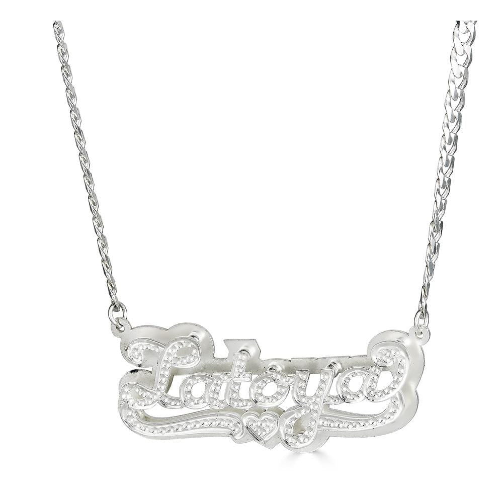 Dia Accent Name Necklace