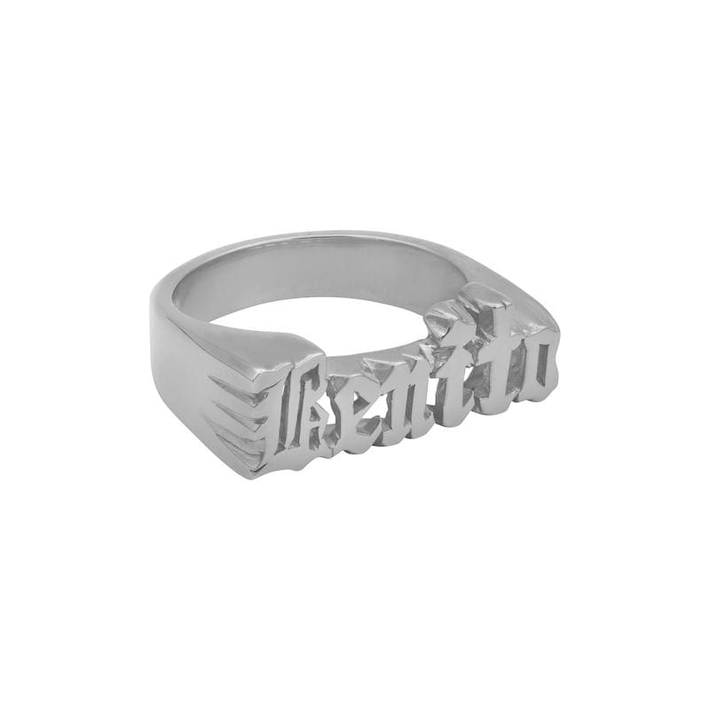 Ari&Lia Rings Sterling Silver Womens Script Name Ring NR30578-SS