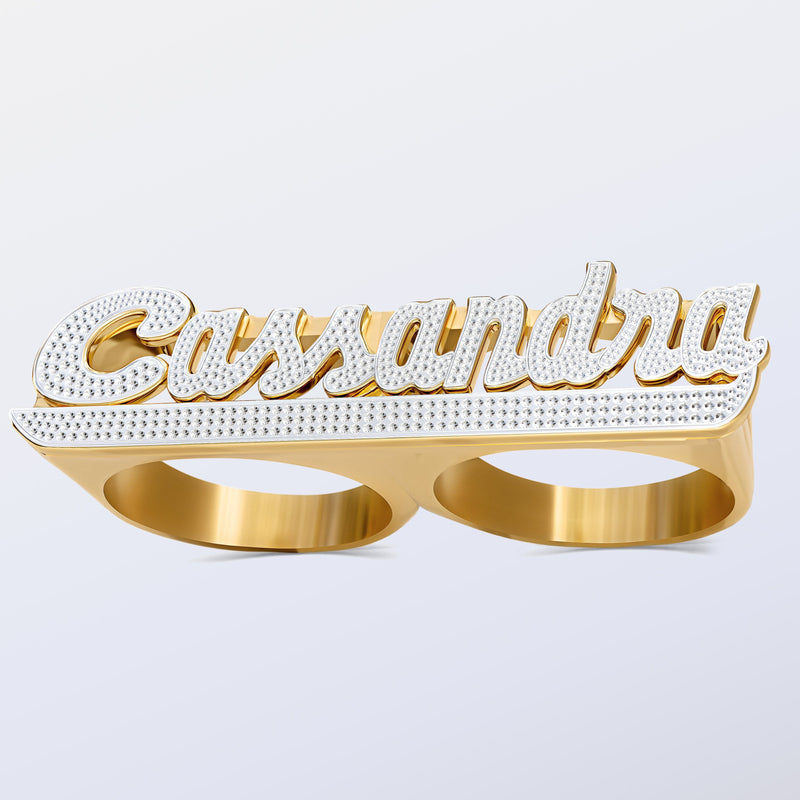 Two Finger Name Ring