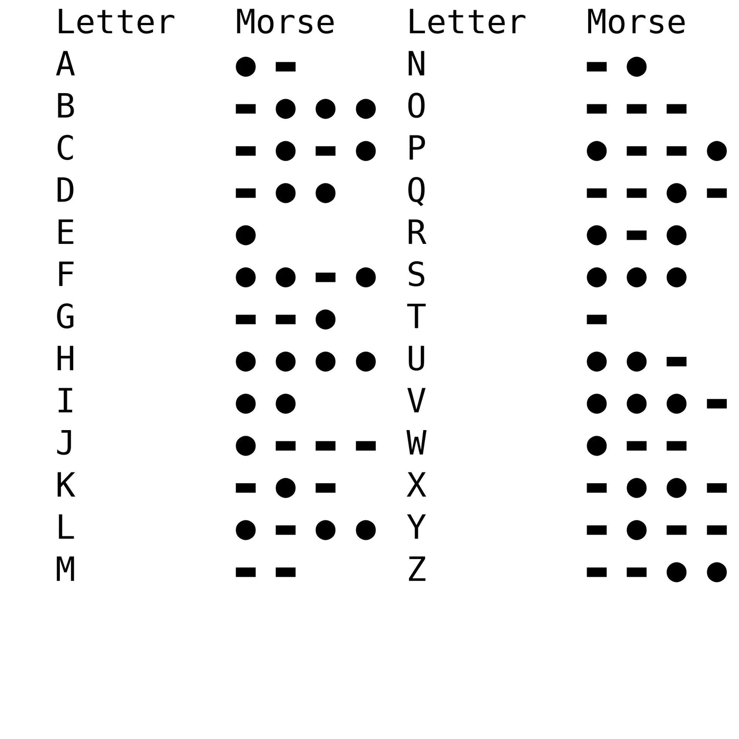 Morse Code Necklace