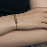 Ari&Lia 14K Bracelets 14K Engraved Bar Bracelet