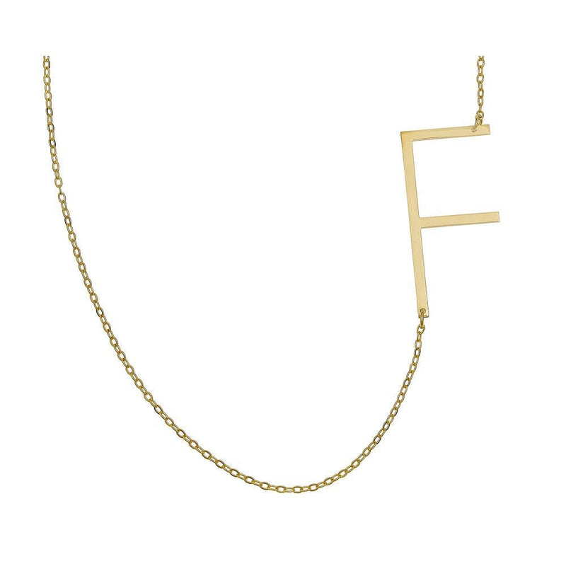 Ari&Lia 14K Name Necklace 14K Block Initial Necklace