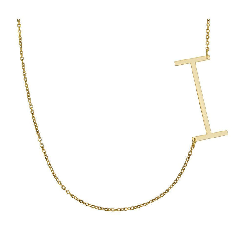 Ari&Lia 14K Name Necklace 14K Block Initial Necklace