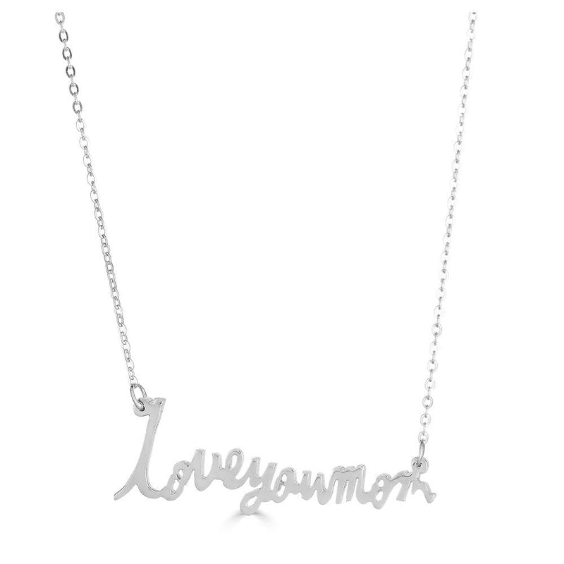 Ari&Lia 14K Name Necklace 14K White Gold 14K Signature Necklace with Link Chain NP5047-14K-WG