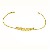 Ari&Lia 14K Bracelets 14K Yellow Gold 14K Block Mini Name Bracelet NB90043-BLOCK-14K-YG