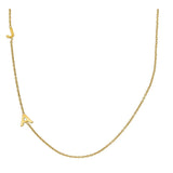 Ari&Lia 14K Name Necklace 14K Yellow Gold 14K Vertical Initial Necklace NP90655-14K-YG