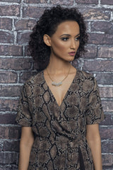 Ari&Lia Double Plated Necklaces Copy of So New York Double Plated With Double Heart Underline