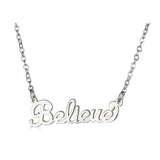 Ari&Lia empowered name necklaces Believe Empowered Name Necklace