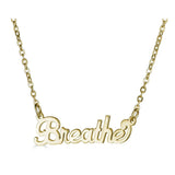 Ari&Lia Empowered Name Necklaces Breathe Empowered Name Necklace