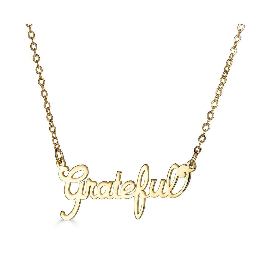 Ari&Lia Empowered Name Necklaces Grateful Empowered Name Necklace