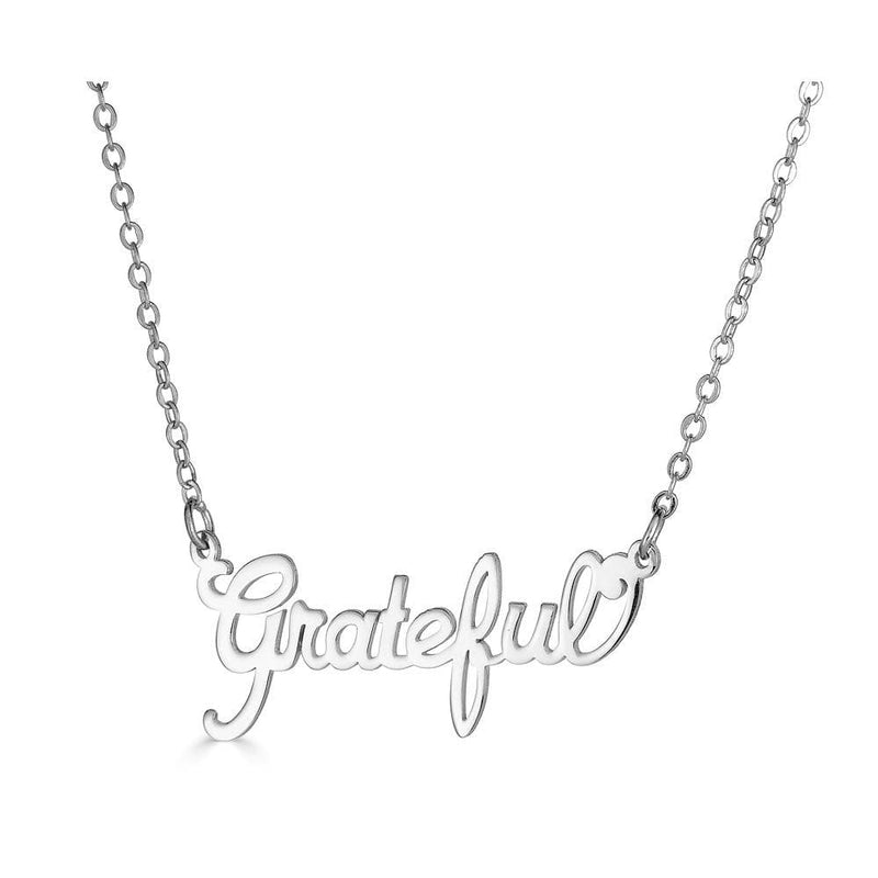 Ari&Lia Empowered Name Necklaces Grateful Empowered Name Necklace