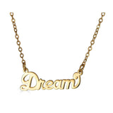 Ari&Lia Empowered Name Necklaces Gold Plated Dream Empowered Name Necklace NP90580-DREAM-GPSS
