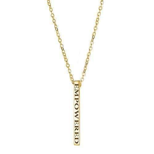 Ari&Lia Empowered Vertical Bars Gold Plated Empowered Vertical Bar NP-LONGBAR-EMPOWERED-GPSS