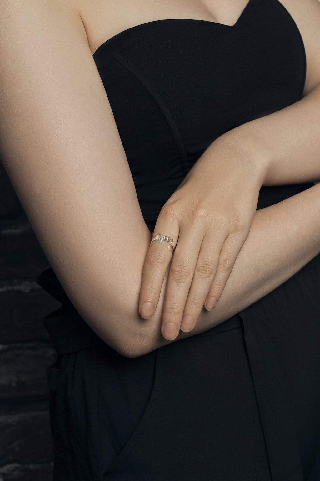 Ari&Lia Rings Heart Name Ring