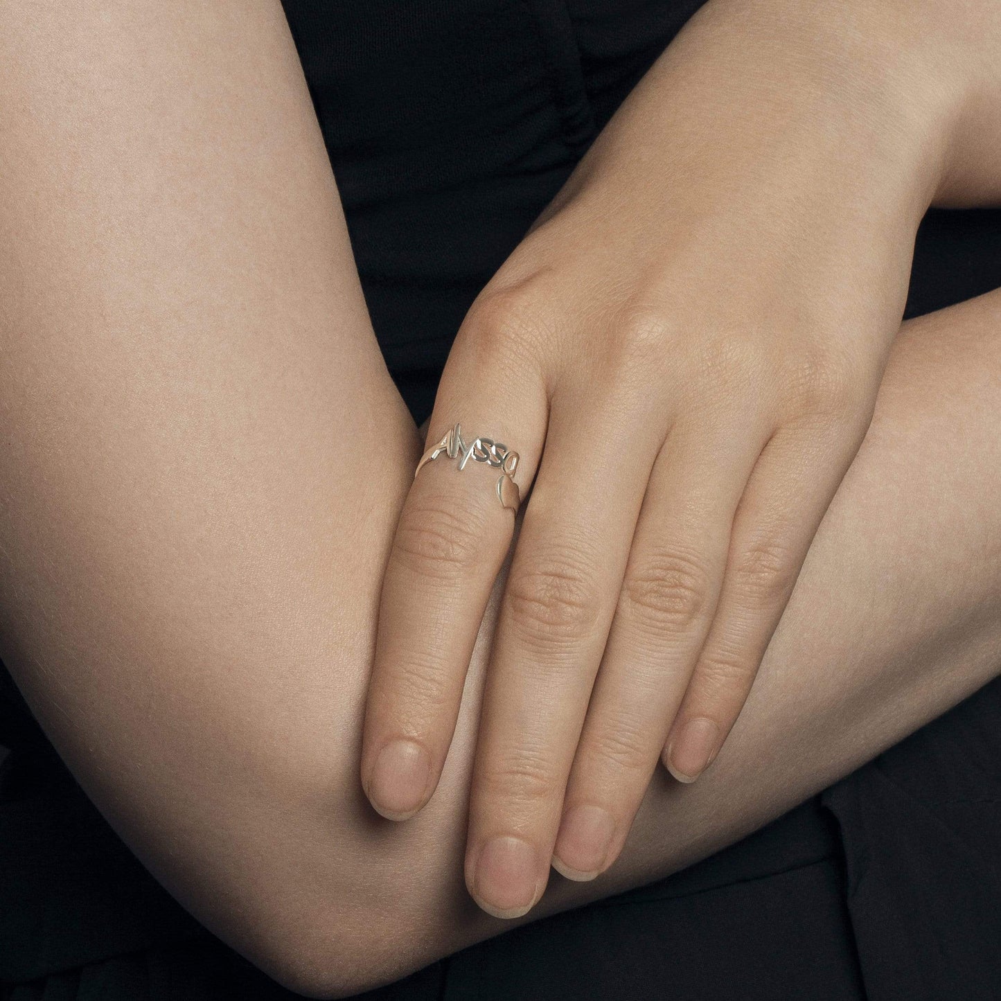 Ari&Lia Rings Heart Name Ring