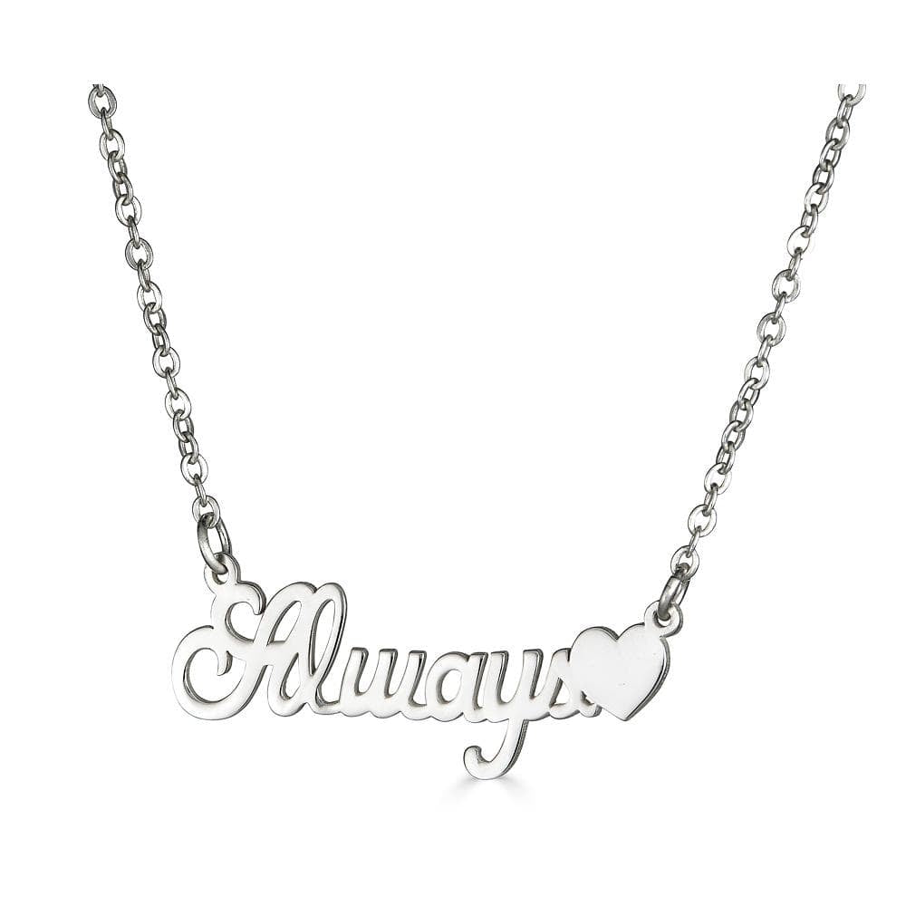 Ari&Lia Empowered Name Necklaces Gold Plated Always ❤️ Empowered Name Necklace NP90580-Always-GPSS
