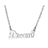 Ari&Lia Empowered Name Necklaces Silver Plated Dream Empowered Name Necklace NP90580-DREAM-SS