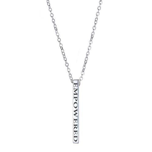 Ari&Lia Empowered Vertical Bars Silver Plated Empowered Vertical Bar NP-LONGBAR-EMPOWERED-SS