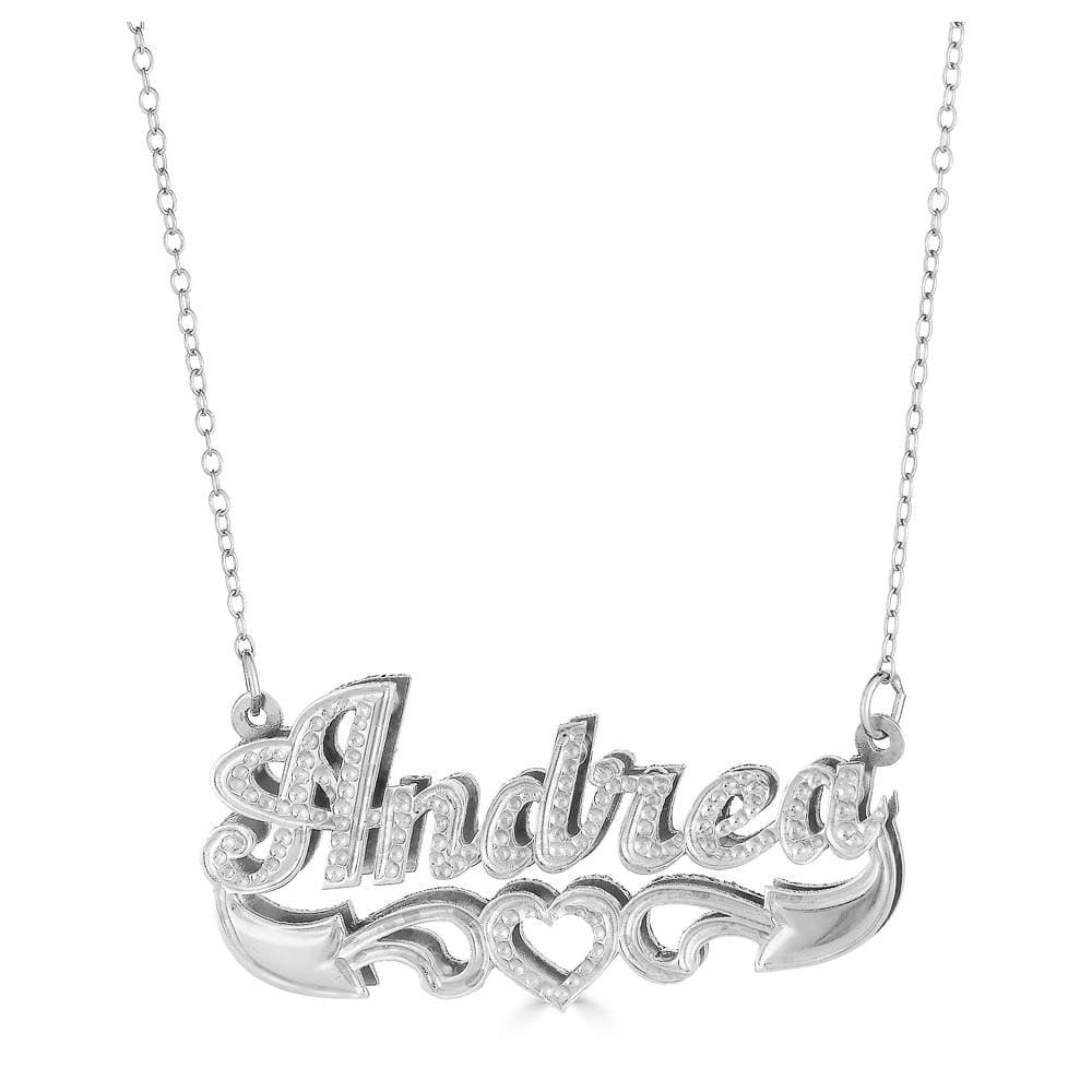 Ari&Lia Double Plated Necklaces Sterling Silver Double Plated With Diamond Accent NPNL10585-SS