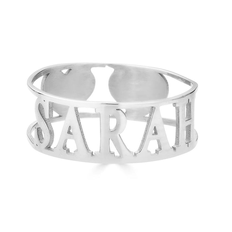 Ari&Lia Rings Sterling Silver Cut Out Love Ring NR91501-SS
