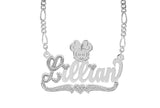 Ari&Lia Single & Trendy Sterling Silver Single Plated Kids Cartoon Name Necklace NP10140-SS